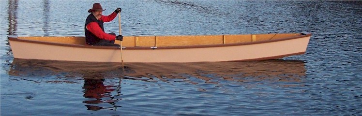 Bradley out and enjoying the canoe